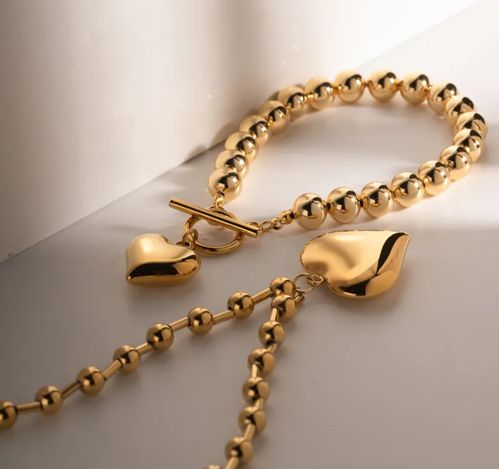 Corazon set's necklace and bracelet